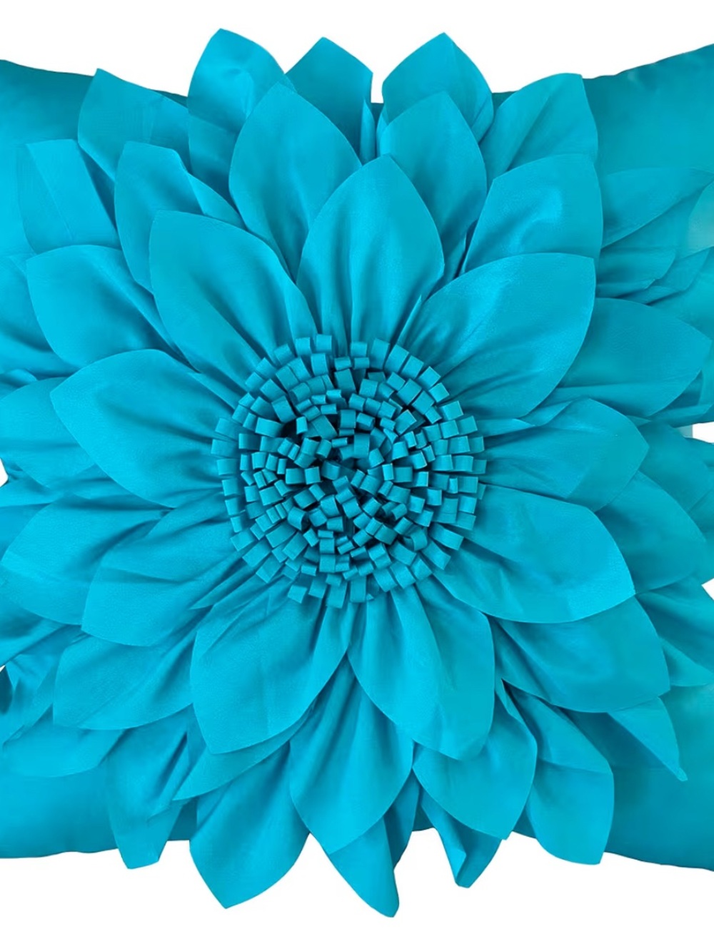 Amazon Teal Floral Accent Pillow